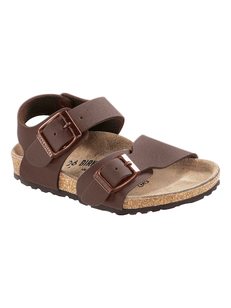 Birkenstock Brown Kids New York Birko Flor Sandals (373259) | £55