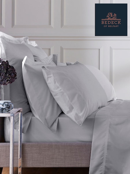 Bedeck Of Belfast Silver 1000 Thread Countcotton Sateen Square Pillowcase (373328) | £37