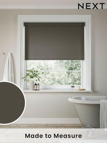 Black Echo Made to Measure Blackout Roller Blind (374359) | £57