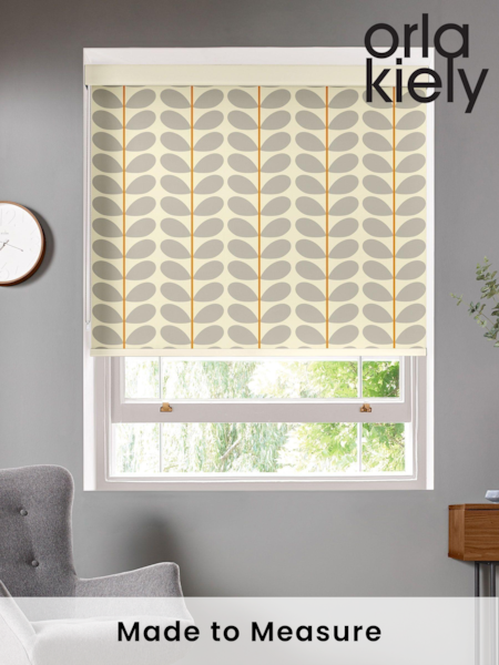 Orla Kiely Grey Two Colour Stem Made To Measure Roller Blind (377007) | £58