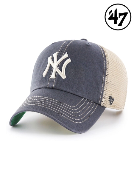 Blue - Regular 47 Brand New York Yankees Trawler Clean Up Hat