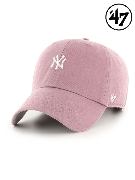 Pink - Regular 47 Brand New York Yankees Base Runner Clean Up Hat