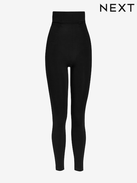 Black Tummy Control Seamless Shaping Leggings (378359) | £20