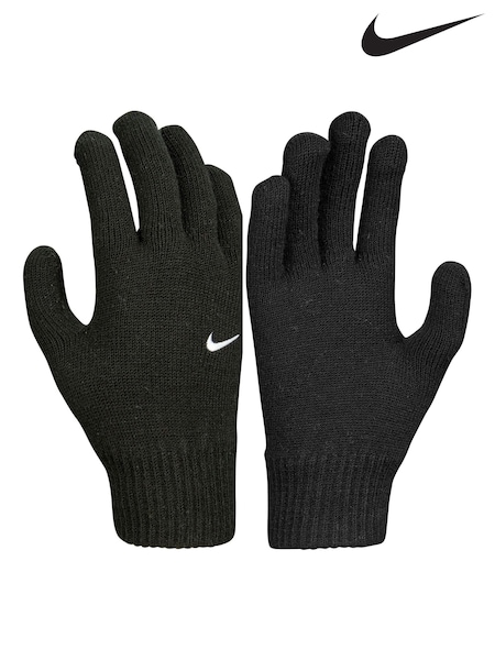 Nike Black Swoosh Knit Gloves 2.0 (378387) | £14