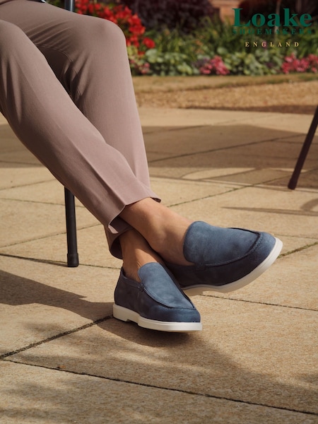 Loake Tuscany Chocolate Suede Apron Loafers (378556) | £145