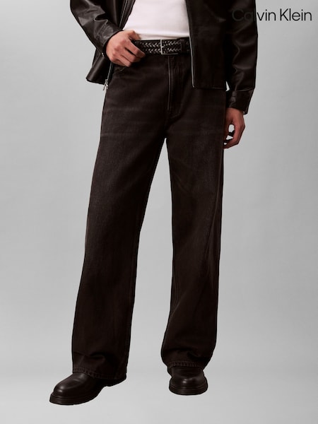 Dark  Brown - Regular Calvin Klein Baggy Jeans