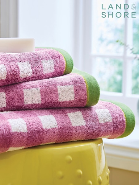 Land & Shore Gingham Check Towel