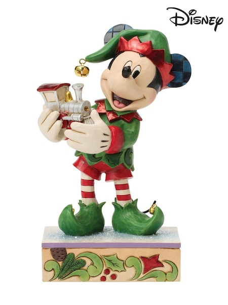 Disney Elf On Track (mickey Elf With Train)