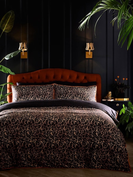 Laurence Llewelyn-bowen Roxy Leopard Print Duvet Cover & Pillowcase Set