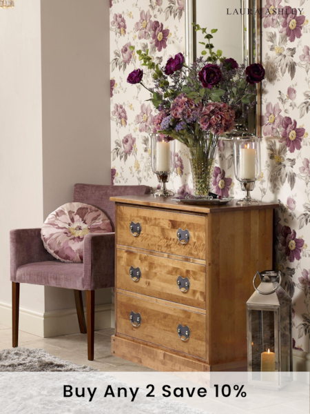 Laura Ashley Honey Gold Garrat 3 Drawer Chest (381855) | £700
