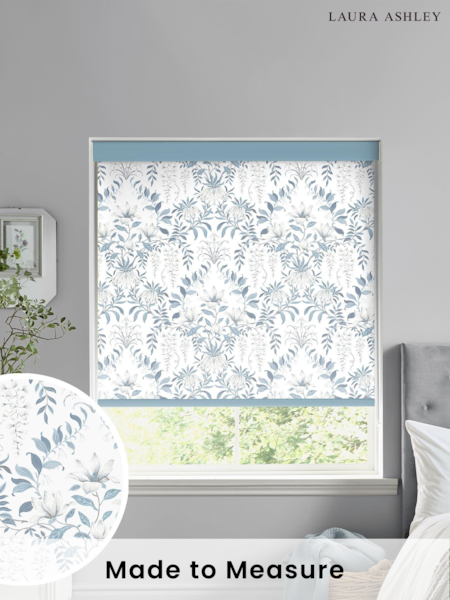 Laura Ashley Blue Parterre Made To Measure Roller Blind (383461) | £58