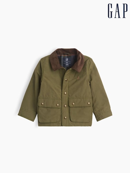 Green - Gap Waxed Jacket (6mths-5yrs)