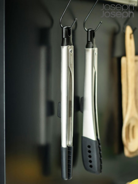 Joseph Joseph Silver Elevate Fusion 2pc Silicone Tong Set (384041) | £25