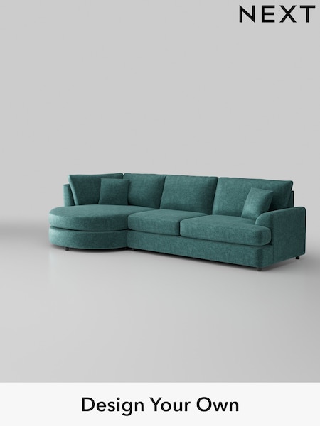 Plush Chenille/Dark Teal Green Parker Platform (384864) | £2,325