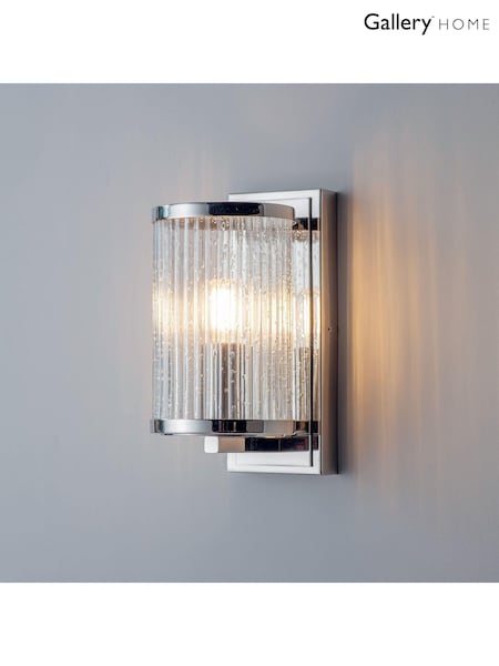 Gallery Home Silver Yazmin Wall Light (384897) | £63