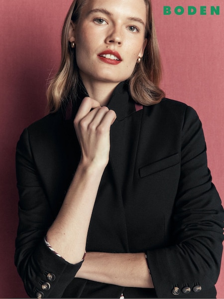 Black - Boden Stamford Ponte Blazer