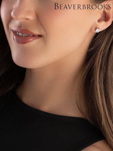 Beaverbrooks 9ct White Gold Cubic Zirconia Stud Earrings (385129) | £225