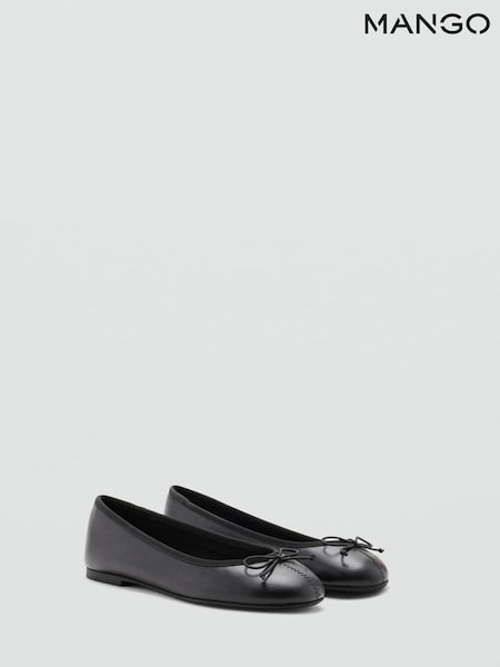 Black - Mango Ballet Flat Pumps