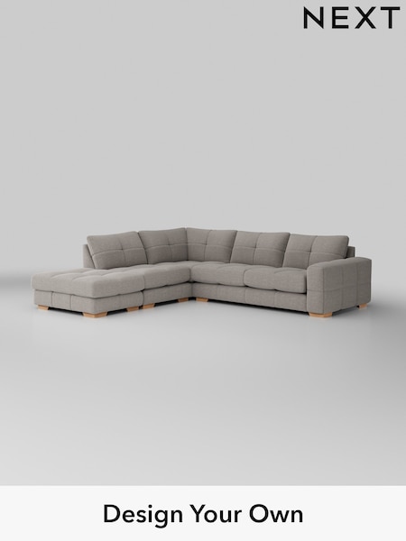 Fine Chenille Easy Clean/Light Steel Grey Brooke Deep Sit (385700) | £2,825