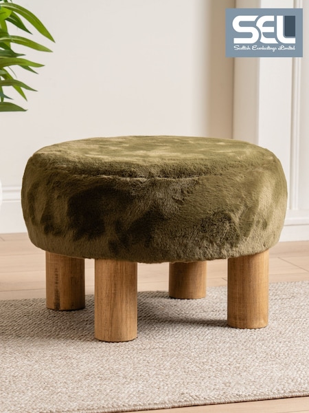 Scottish Everlastings Ltd Round Footstool