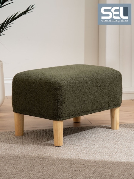 Scottish Everlastings Ltd Boucle Footstool