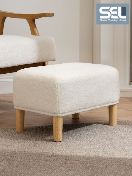 Scottish Everlastings Ltd Boucle Footstool