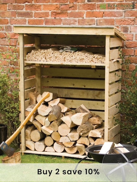 Rowlinson Natural Small Log Store (386280) | £146