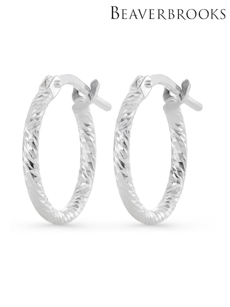 Beaverbrooks Sterling Silver Hoop Earrings (386445) | £19