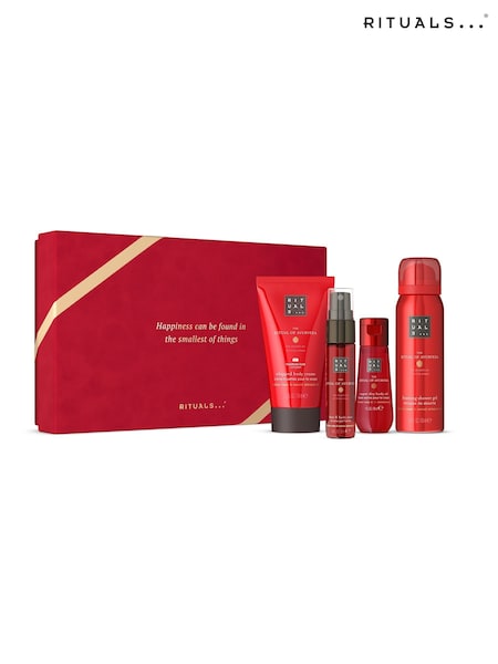 Red - Rituals The Ritual Of Ayurveda Small Indian Rose & Sweet Almond Oil Gift Set