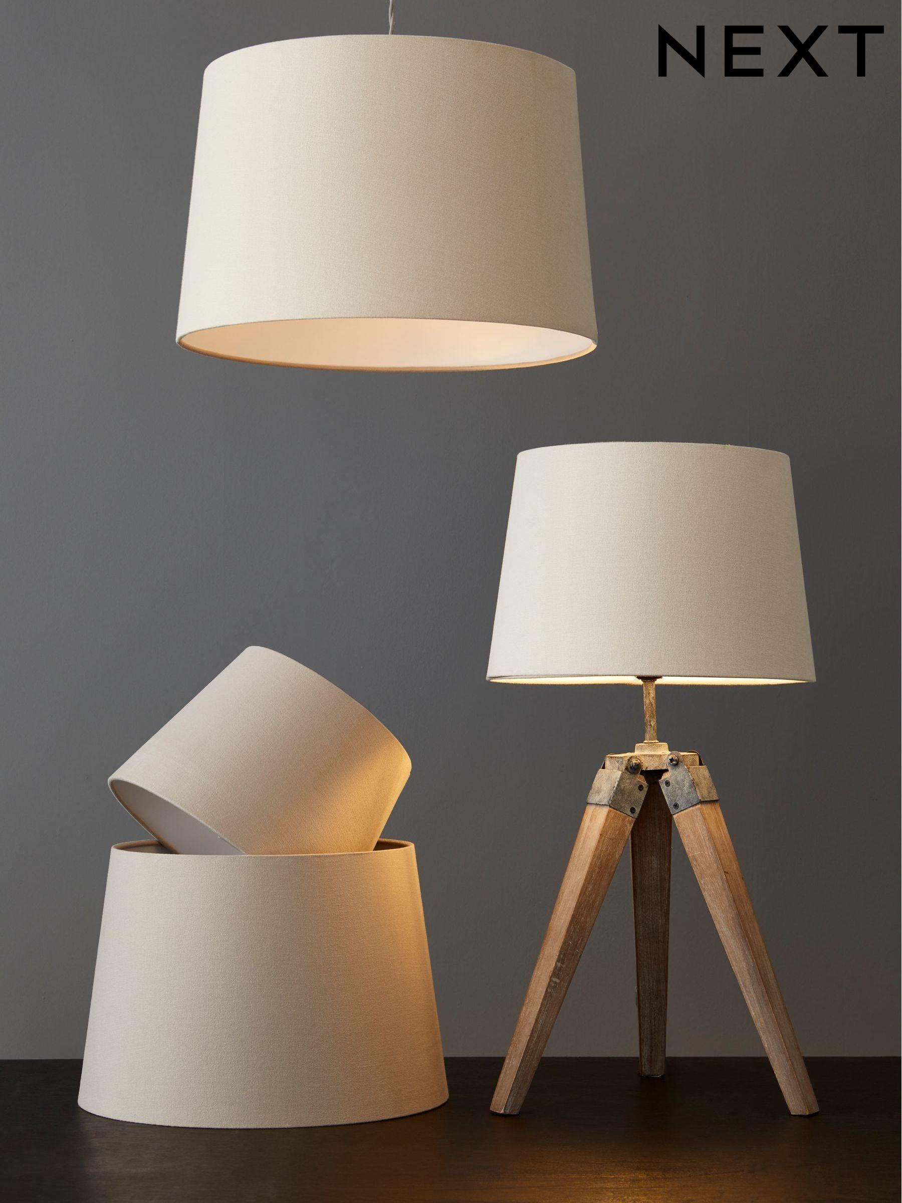 Natural Light Shades and Lampshades Neutral Lampshades Next UK