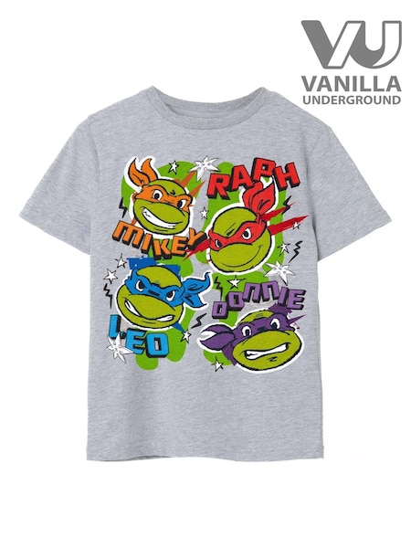 Vanilla Underground Grey Teenage Mutant Ninja Turtles Boys Licensed T-Shirt (389146) | £14