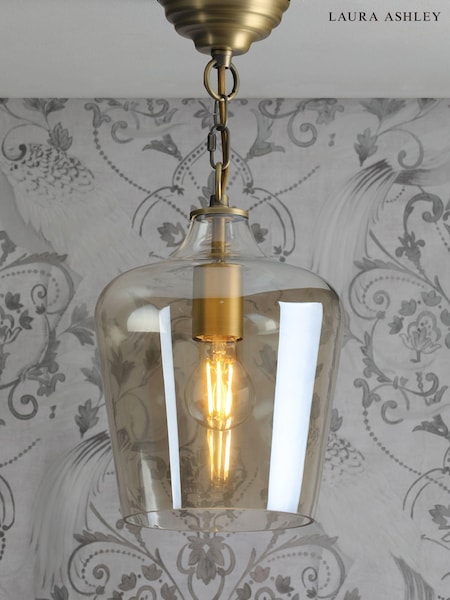 Laura Ashley Brass Ockley Ceiling Light (389618) | £120