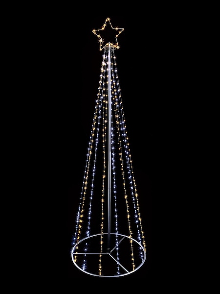 Premier Decorations Ltd Silver 4.6ft Flexi Bright LED Christmas Tree (391106) | £41