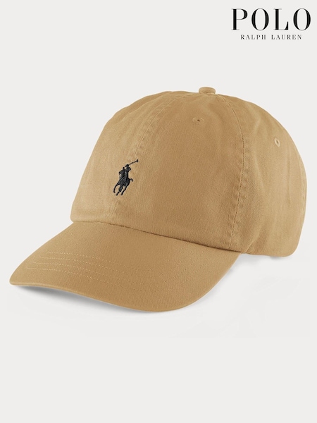 Polo Ralph Lauren Beige Chino Twill 100% Cotton Logo Cap (391515) | £55
