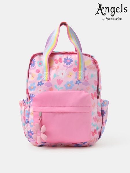 Pink - Angels By Accessorize Floral Print Backpack