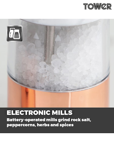 Tower White Electric Salt & Pepper Mill (392880) | £25