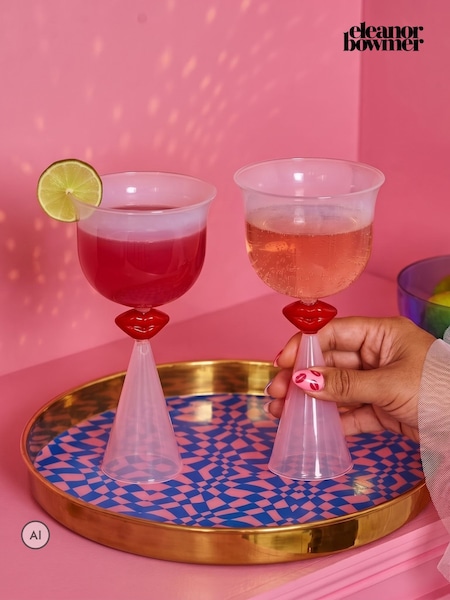 Eleanor Bowmer Lips Tinted Wine Glass