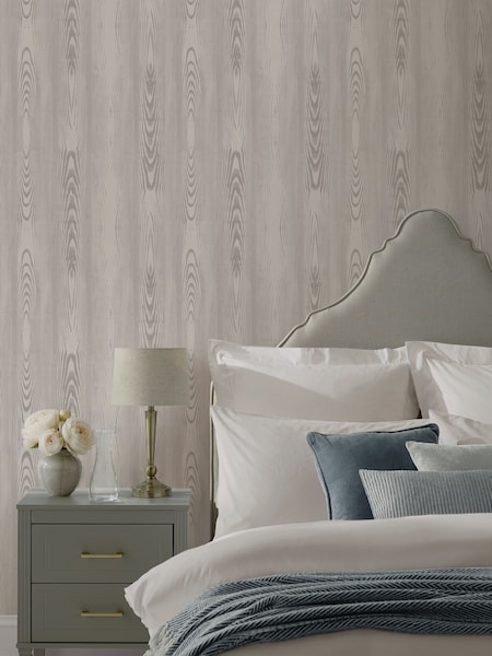 Martha Stewart Bedford Fauxbois 10m Wallpaper