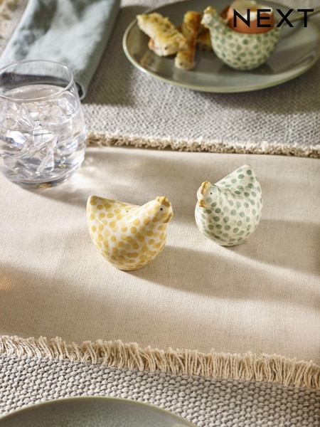 Sage Green Pat and Peggy Chicken Salt and Pepper Shakers (394585) | £10