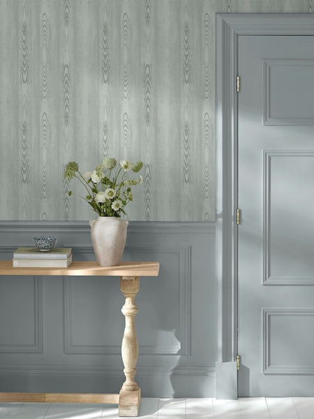 Martha Stewart Bedford Fauxbois 10m Wallpaper