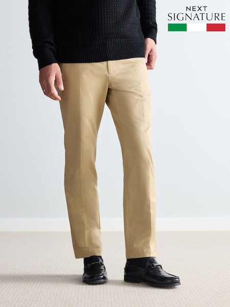 Stone Signature Emmetex Italian 100% Cotton Chino Trousers (394702) | £69