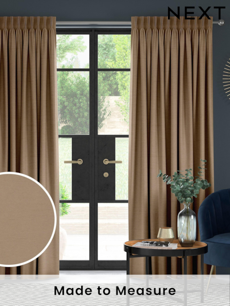 Latte Natural Eloise Made To Measure Curtains (394837) | £44