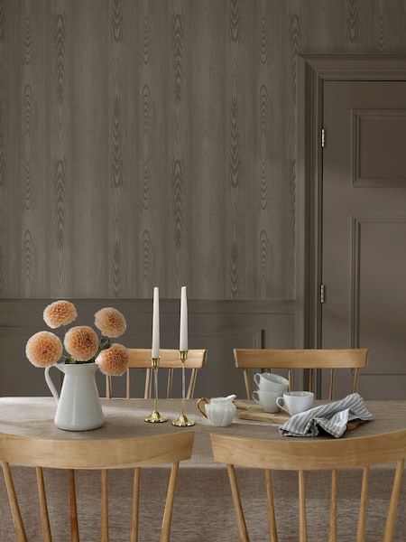 Martha Stewart Bedford Fauxbois 10m Wallpaper
