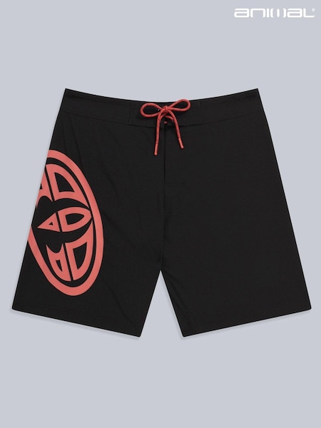 Animal Black Mens Brett Board Shorts (395347) | £44