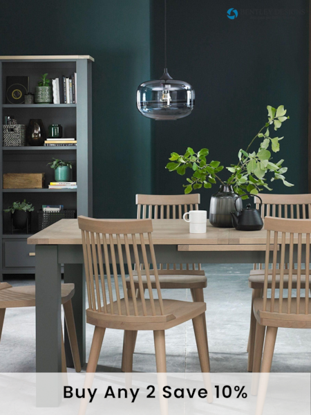 Bentley Designs Grey Oakham 4 To 6 Seater Extending Dining Table (395444) | £500