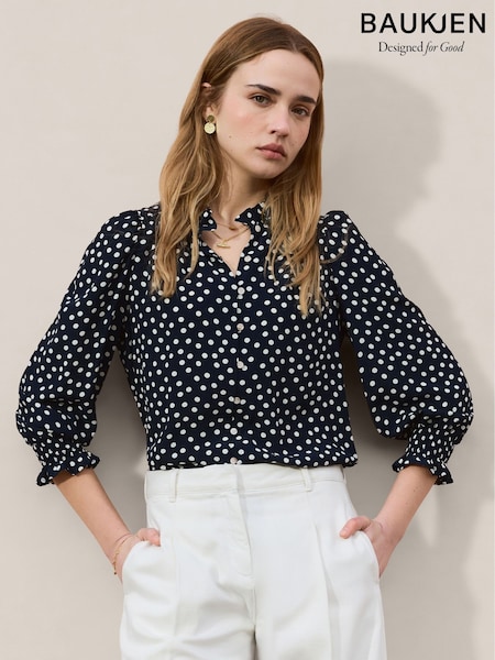 Blue - Baukjen Cela Printed Blouse