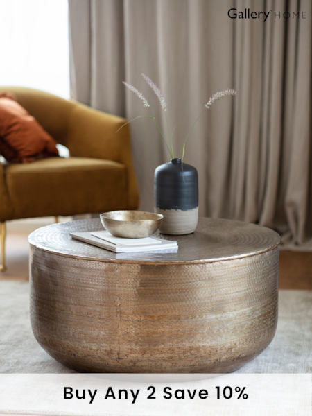 Gallery Home Gold Ashta Coffee Table (395781) | £290