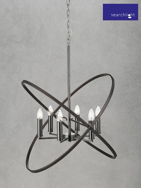 Searchlight Pewter Eternity 6 Light Ceiling Light (396147) | £195