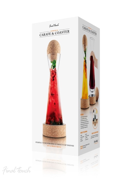 Jeray Clear Final Touch Sangria Carafe and Coaster Set (396654) | £45