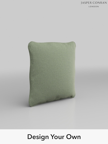 Jasper Weave/Moss Green White Upholstery Cushions By Jasper Conran (396747) | £55